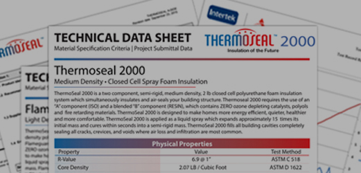 thermoseal collage of technical data documents